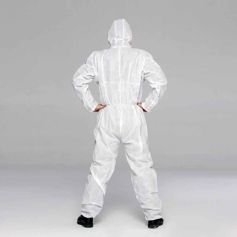 Polypropylene Disposable Hooded Coveralls Disposable Coveralls Breathable PP