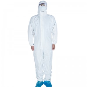 Microporous General Purpose Disposable Coverall with Hood