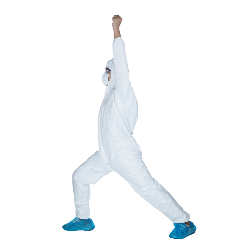 Microporous General Purpose Disposable Coverall with Hood